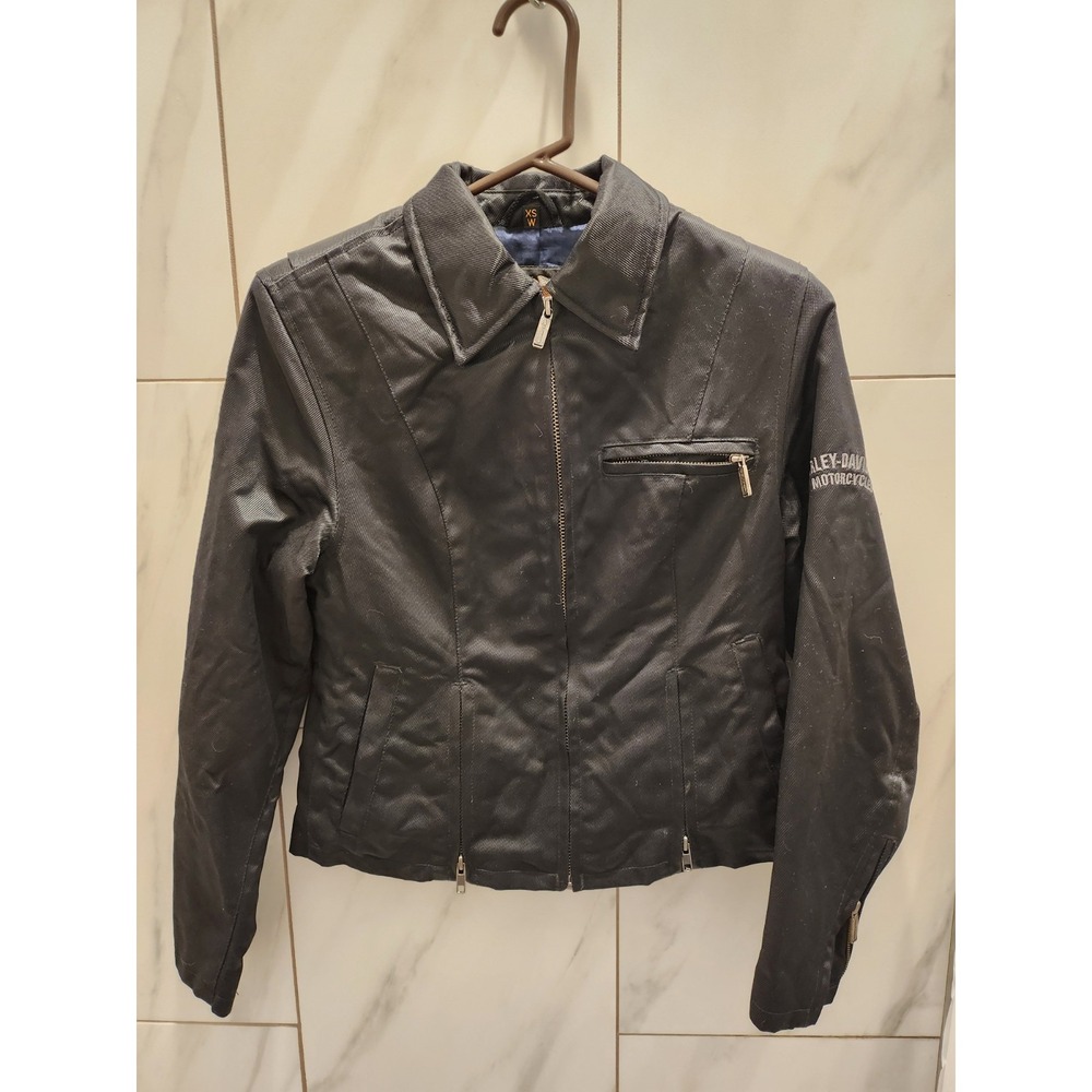 Harley-Davidson women's XS jacket Nylon W/polyurethane Coating Lining 100% Poly.